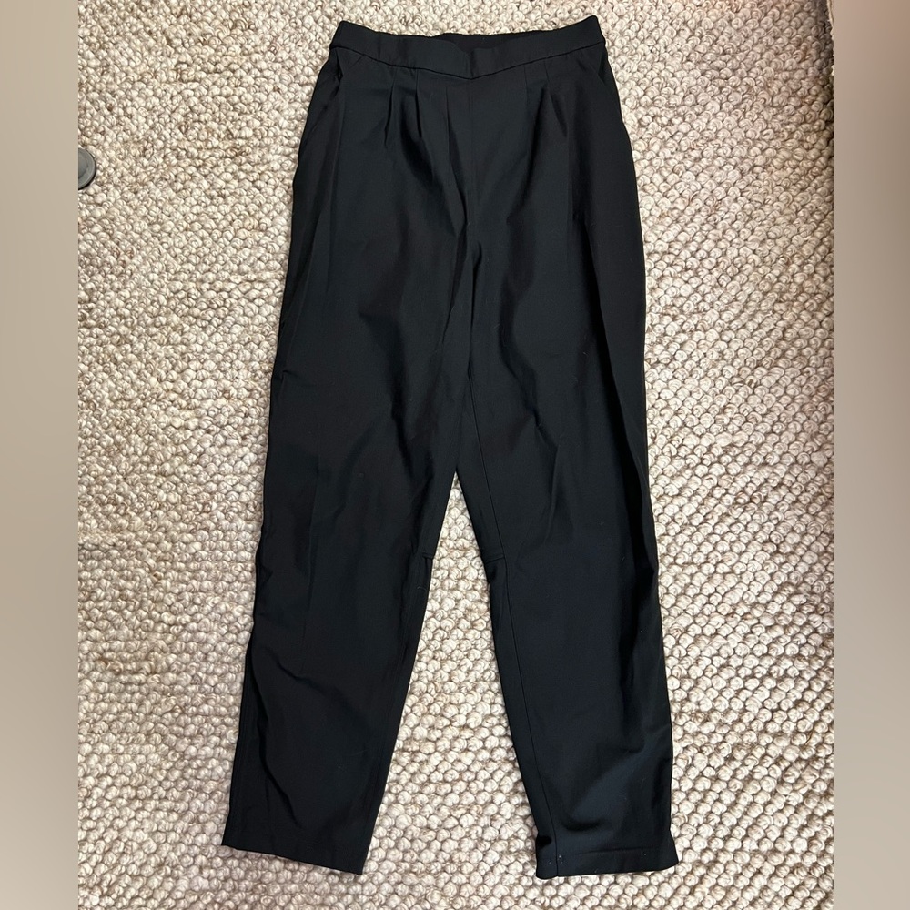 Lululemon Black Travel Dress Trouser Pants, size 6